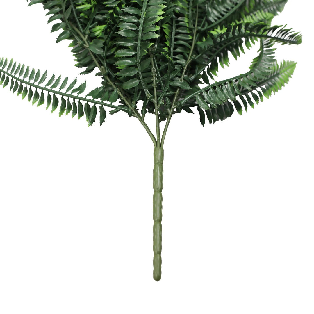 Artificial Hanging Dense Boston Fern Garland Bushes UV Resistant & Fire Rated | 10.6in x 33in (27cm x 84cm Each)