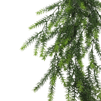 Artificial Hanging Cedar Vine Garland Bushes UV Resistant & Fire Rated | 7.8in x 30in (20cm x 76cm Each)