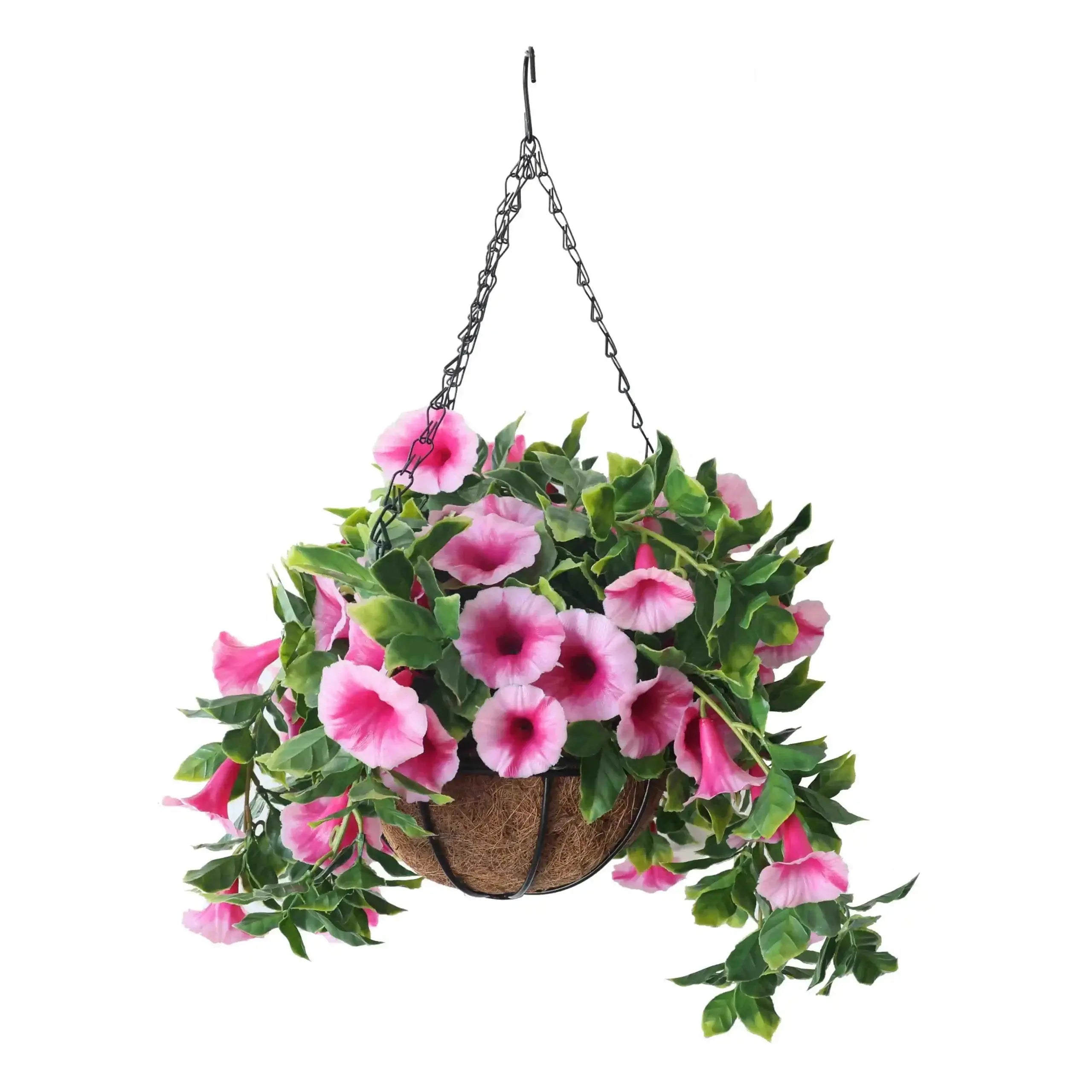 Artificial Petunia Hanging Basket UV Resistant (Outdoor Proof)