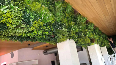 Ultra-Luxury Lush Spring Artificial Vertical Garden Green Wall 40" x 40" 11SQ FT Commercial Grade UV Resistant (Overstock Sale)
