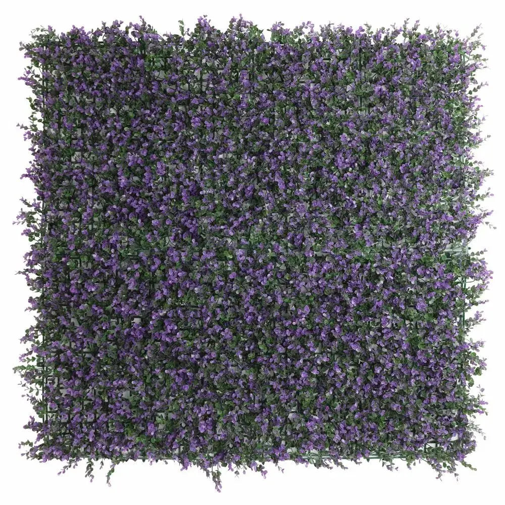 Artificial Purple Lavender Foliage Wall Panels 11SQFT 40"x 40" Commercial Grade UV Resistant