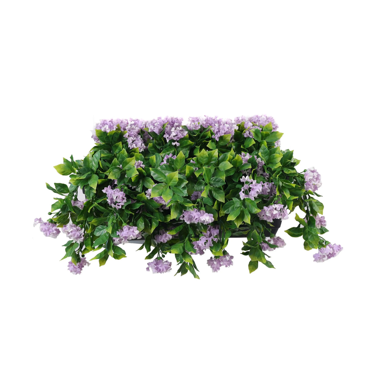 Artificial Draping Lilac Flowering Window Box Planter 20" x 14"(Outdoor Proof)
