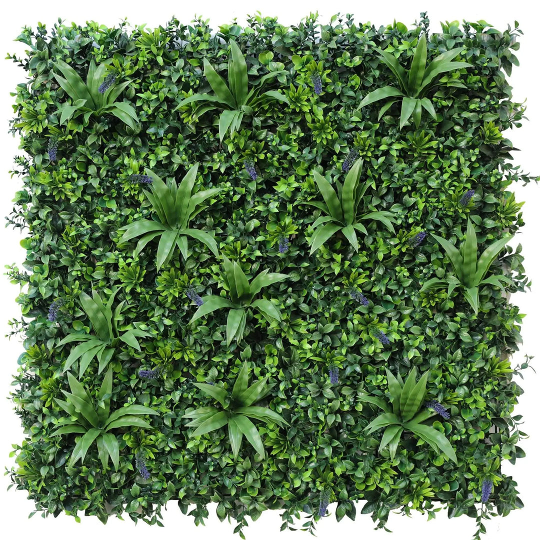 Artificial Living Wall With Lavender Flowers