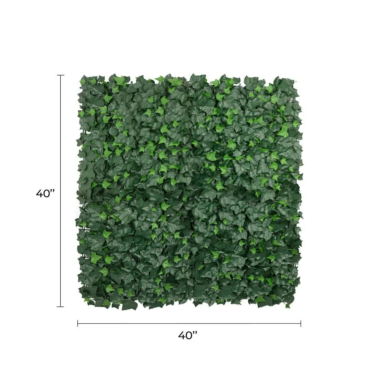 Artificial Boston Ivy Green Wall 40" x 40" 11SQ FT Commercial Grade UV Resistant