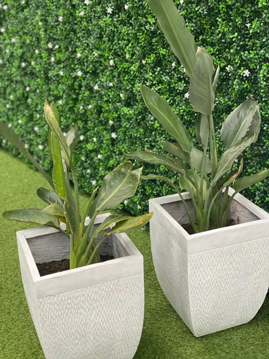 Flowering artificial boxwood hedge panels