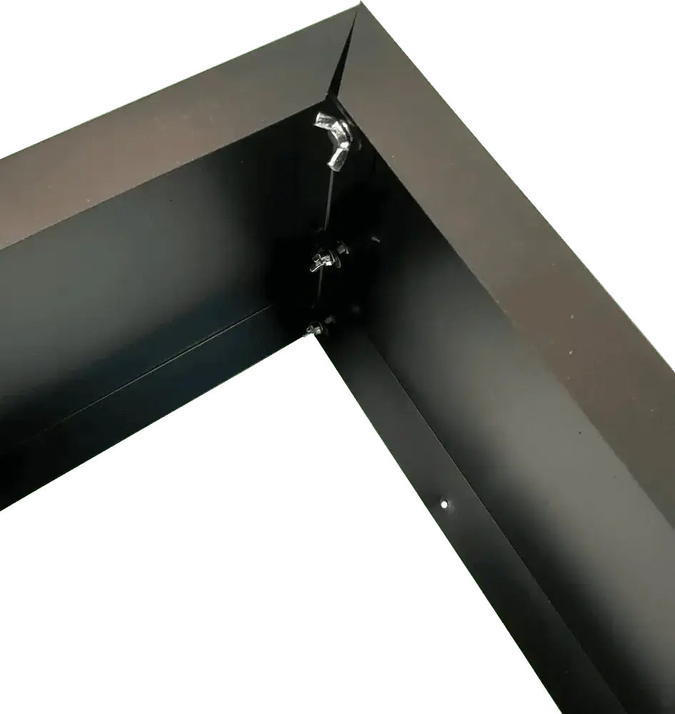 Black Metal Planter Medium (Open Base for Artificial Hedges)