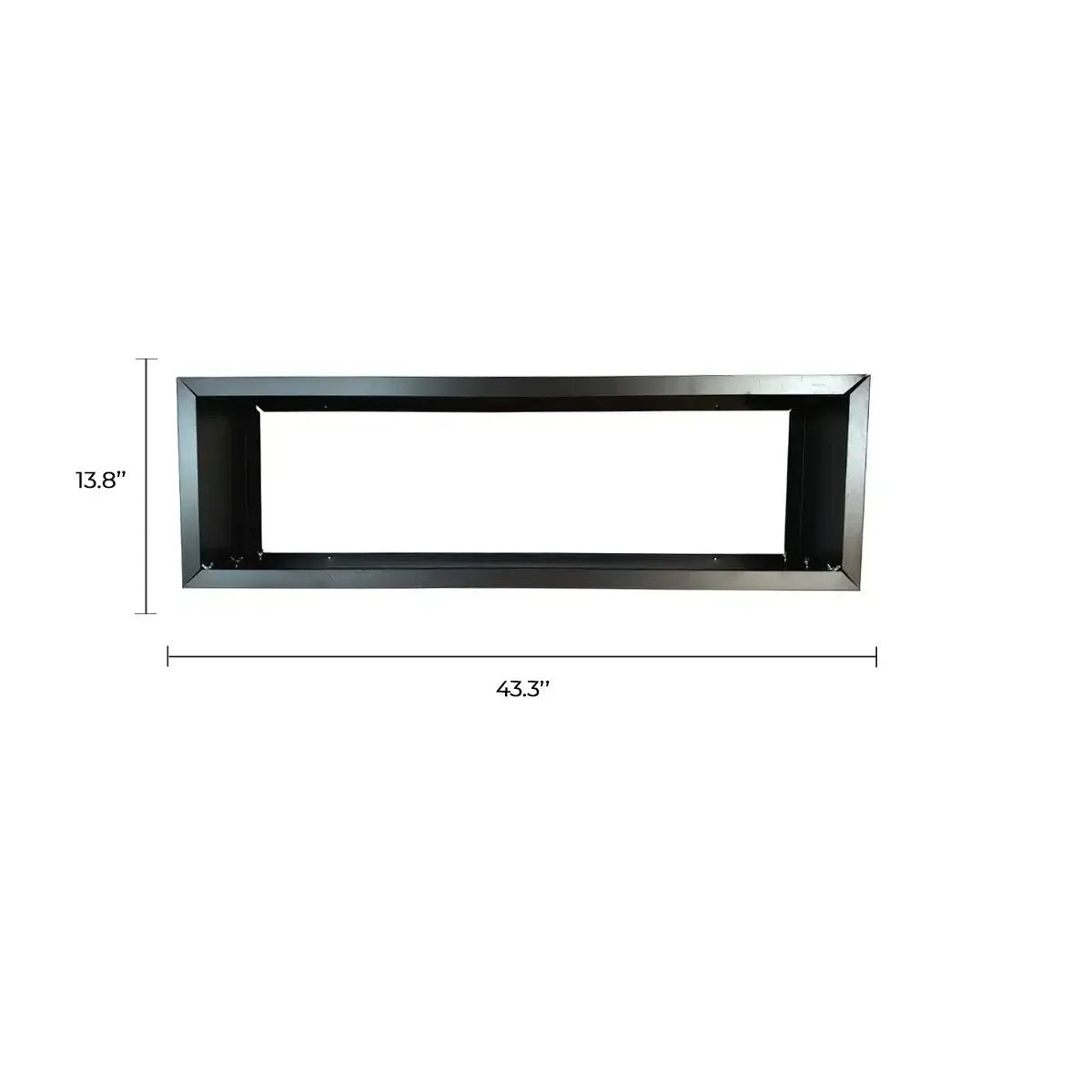 Black Metal Planter Medium (Open Base for Artificial Hedges)