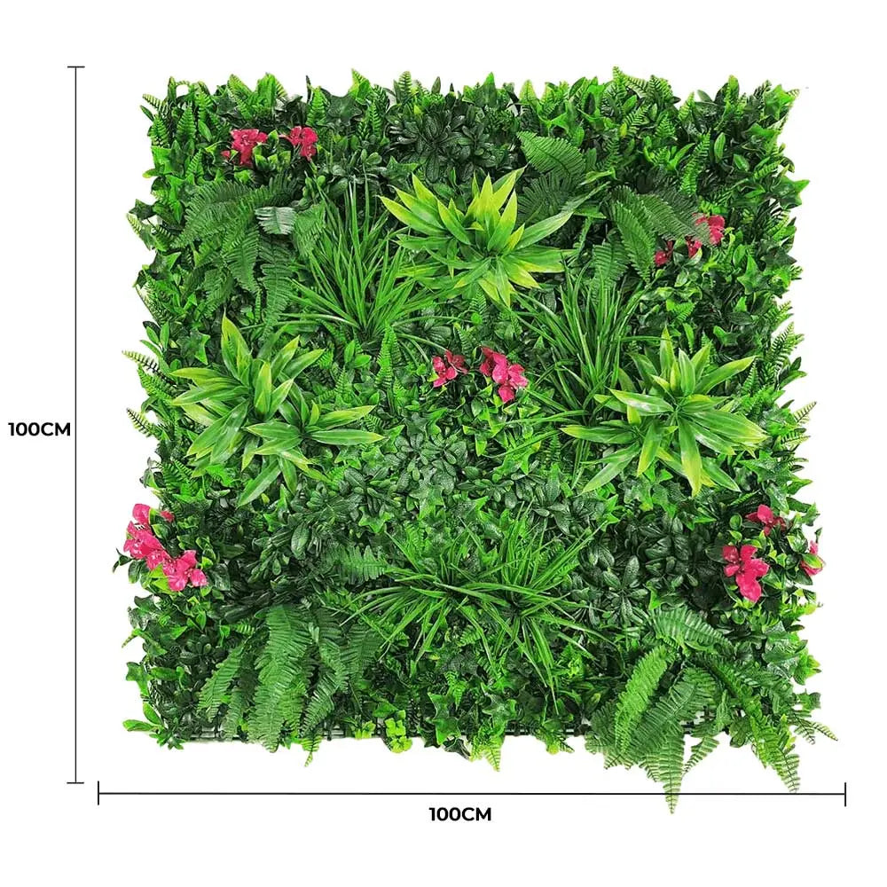 Luxury Pink Sensation Artificial Living Wall / Green Wall 40" x 40" 11SQ FT Commercial Grade UV Resistant