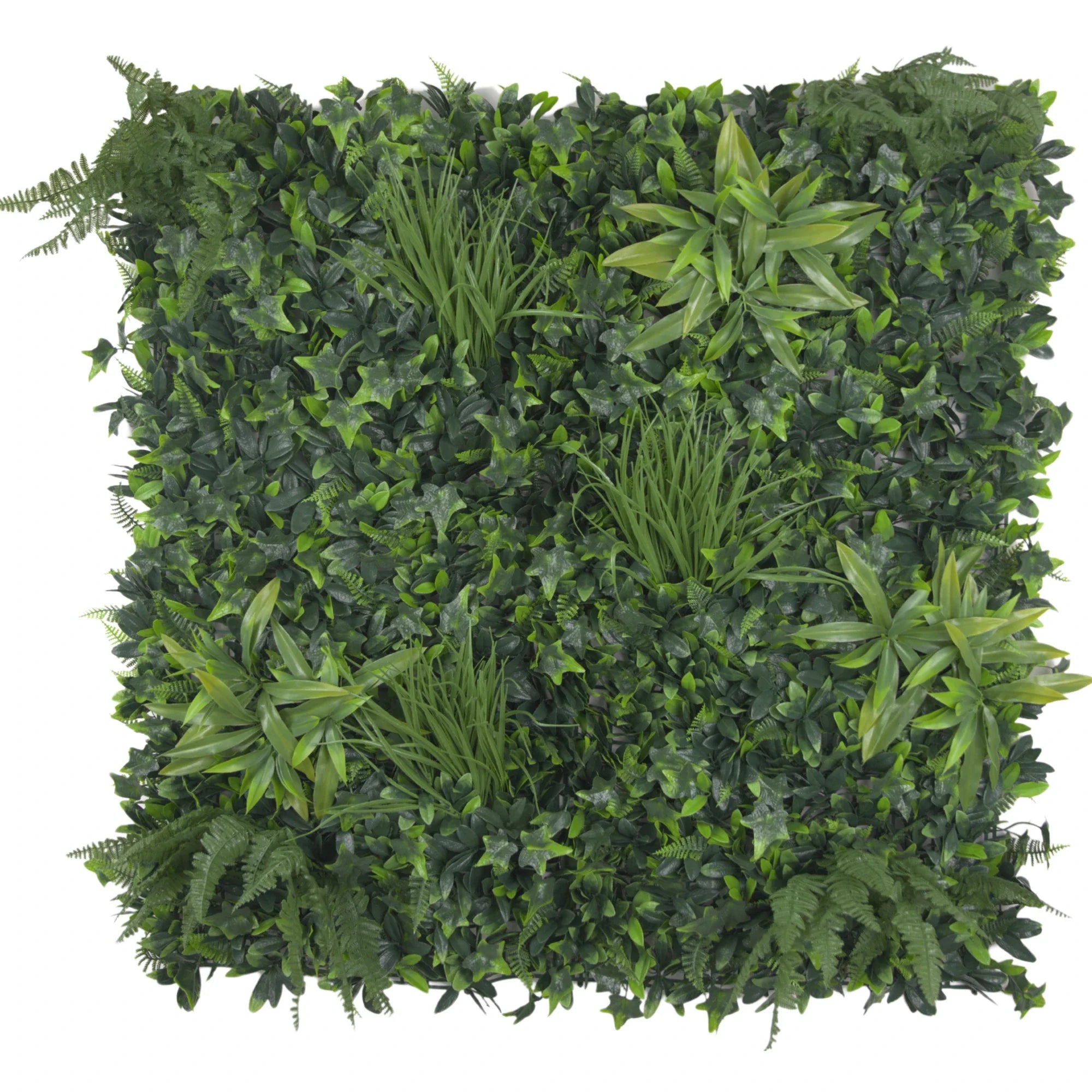 Luxury Green Tropics Artificial Living Wall / Green Wall 40" x 40" 11SQ FT Commercial Grade UV Resistant