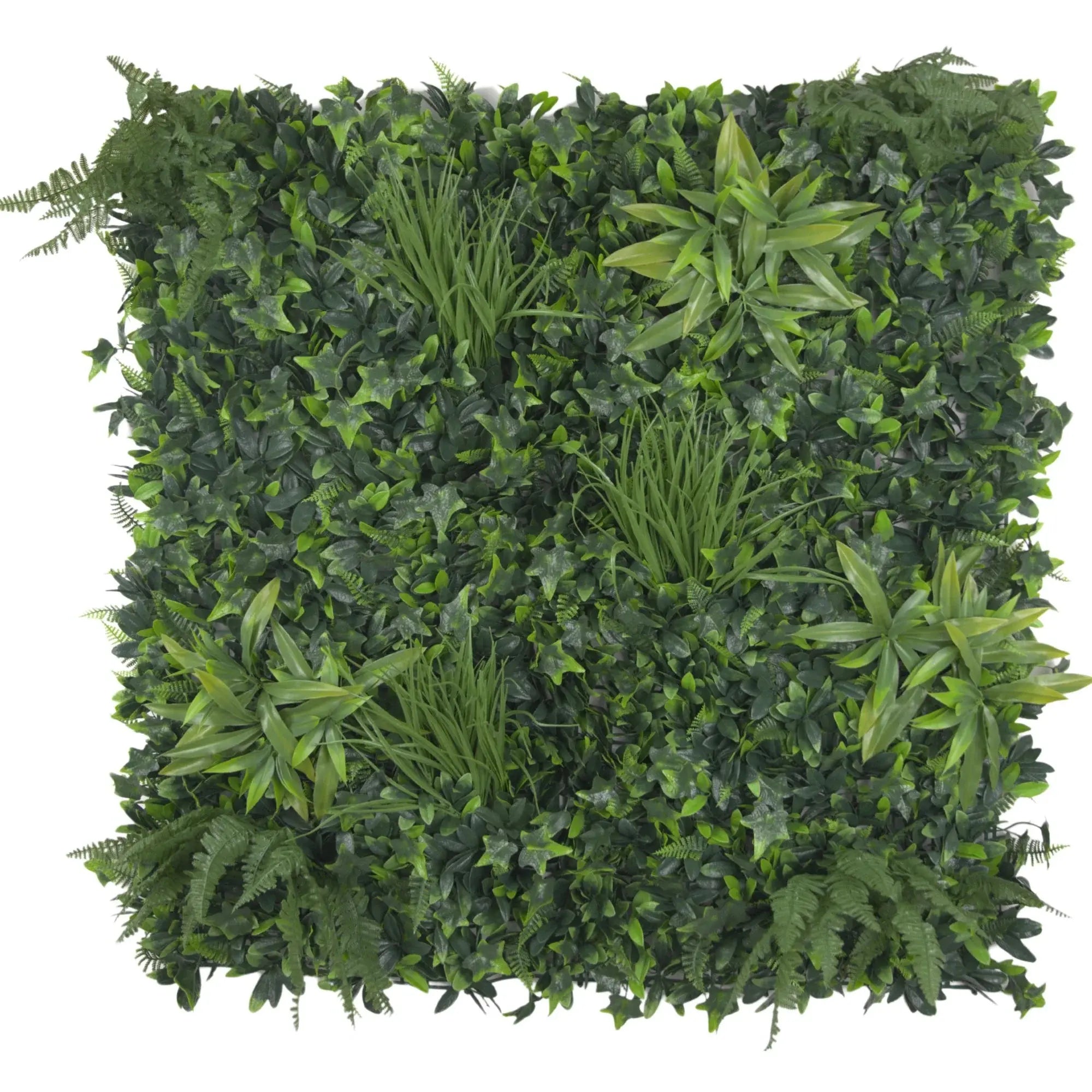 Luxury Green Tropics Artificial Living Wall / Green Wall 40" x 40" 11SQ FT Commercial Grade UV Resistant