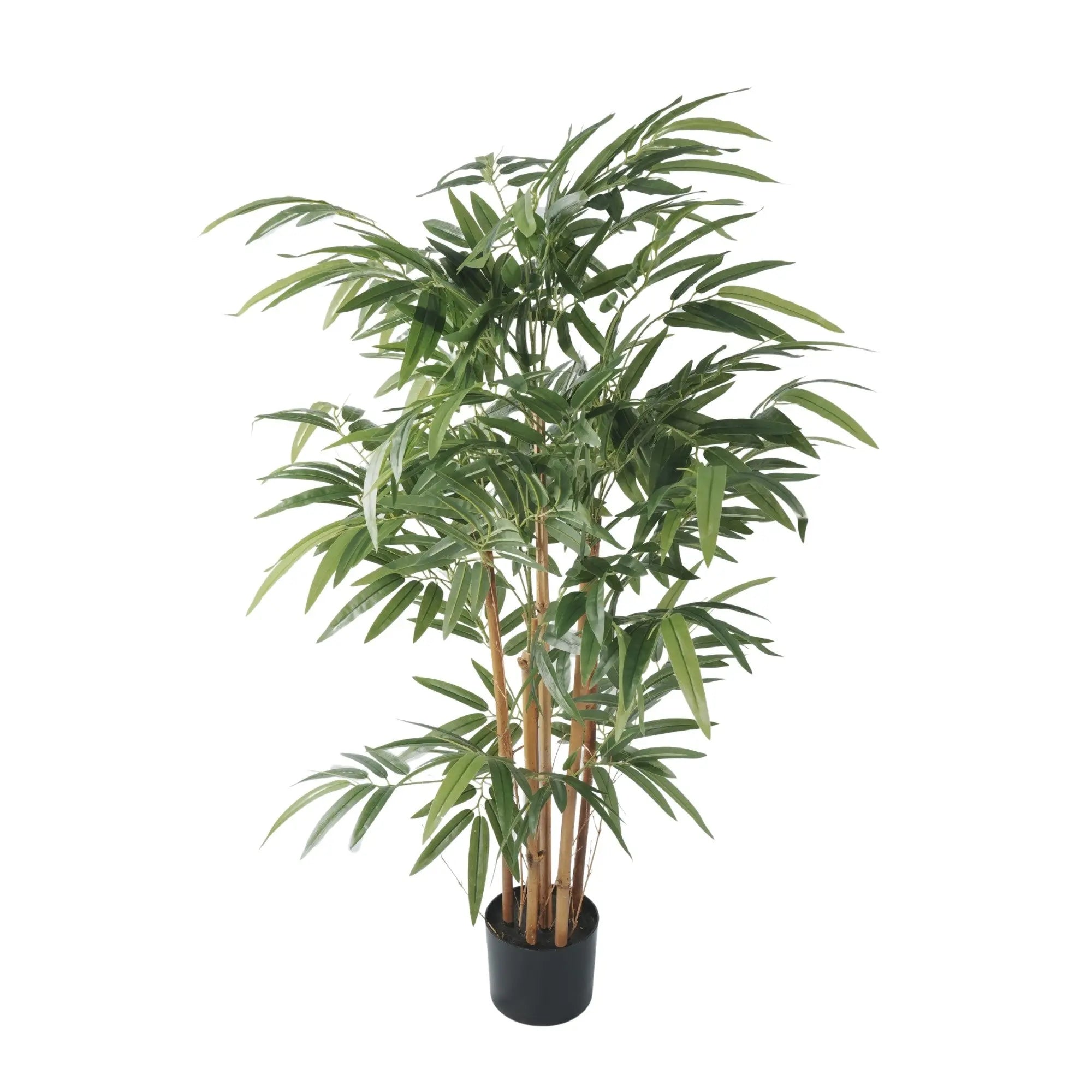 Premium Potted Artificial Bamboo with Natural Trunk 47.2in