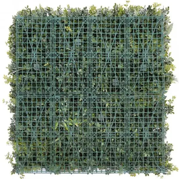 Premium Artificial Vertical Garden Panel Vista Green Backing Mesh