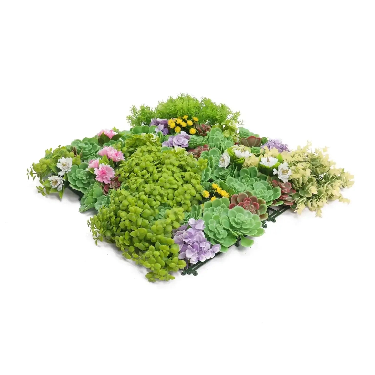 Artificial Dense Succulent Green Wall / Vertical Garden Panel 20" x 20" UV Resistant