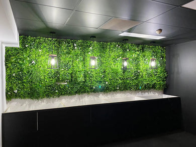 Artificial Vertical Garden Panel in an Office Miami