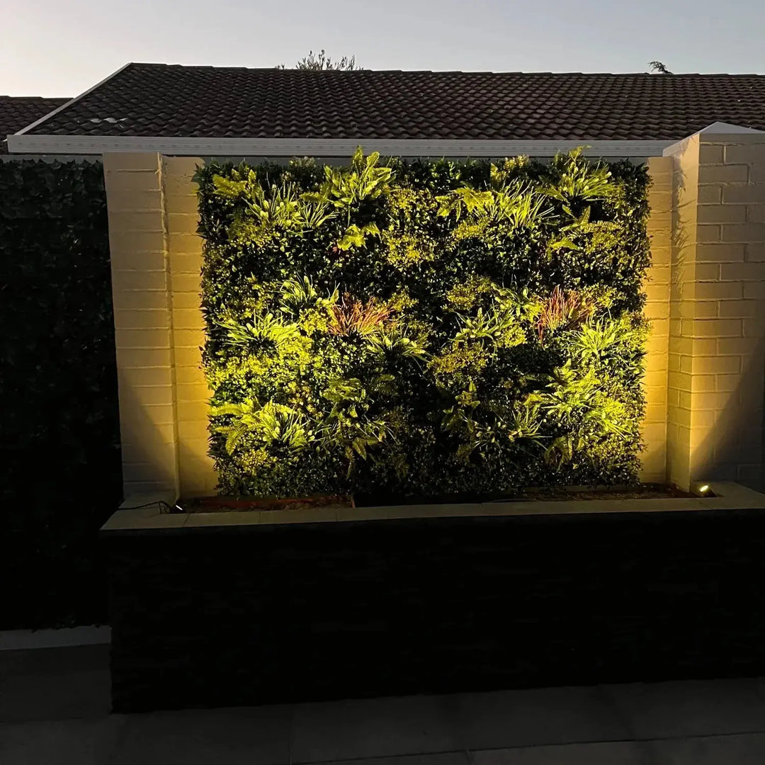Ultra-Luxury Lush Spring Artificial Vertical Garden Green Wall 40" x 40" 11SQ FT Commercial Grade UV Resistant (Overstock Sale)