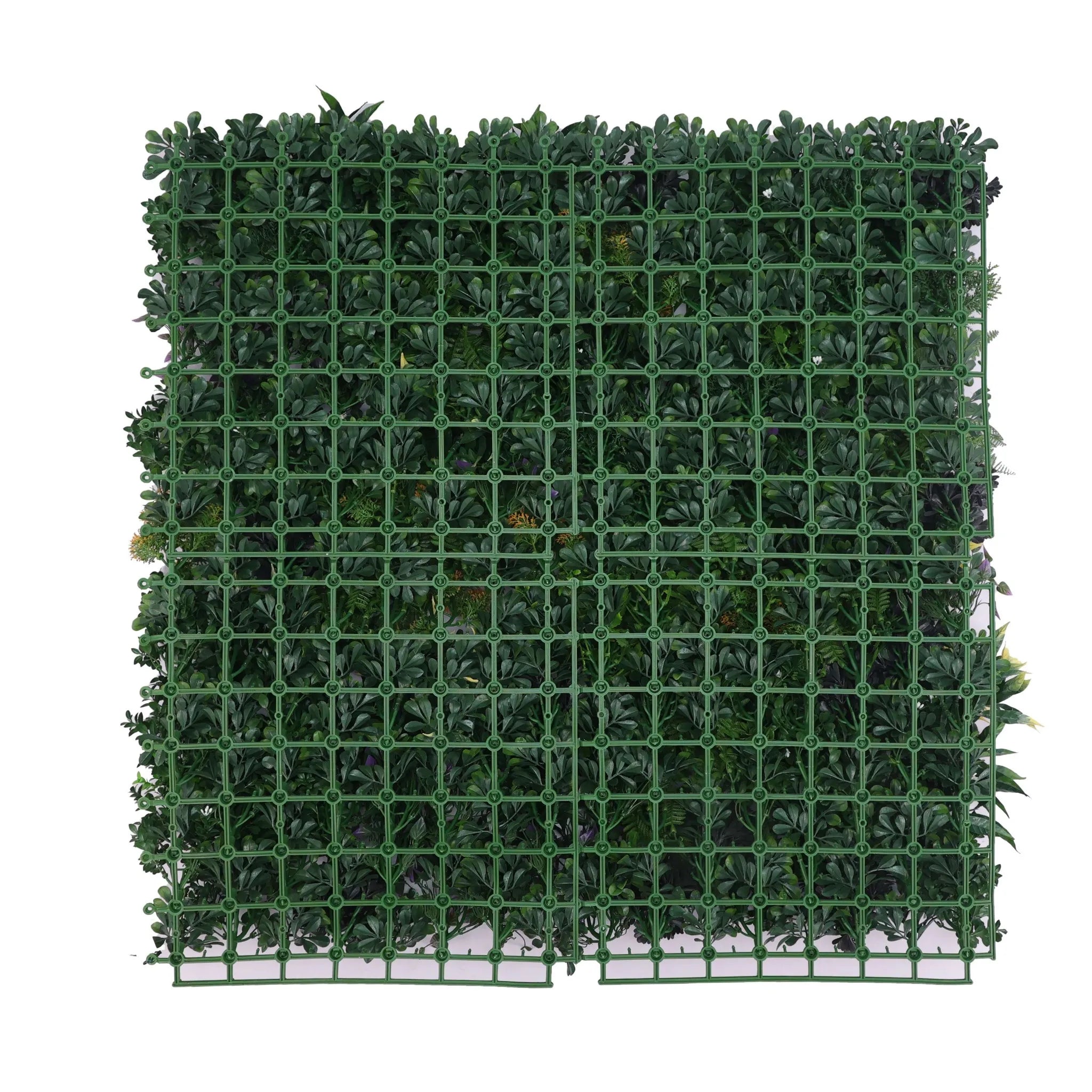 Floral Fusion Artificial Green Wall Panel / Vertical Garden 40" x 40" 11 SQ FT UV Resistant NFPA
