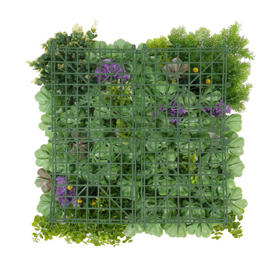Artificial Dense Succulent Green Wall / Vertical Garden Panel 20" x 20" UV Resistant 
