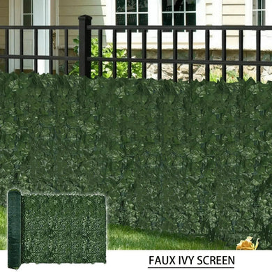 Faux Ivy Privacy Fence Shade Cloth Backing 120"L x 40"H 33SQ FT 