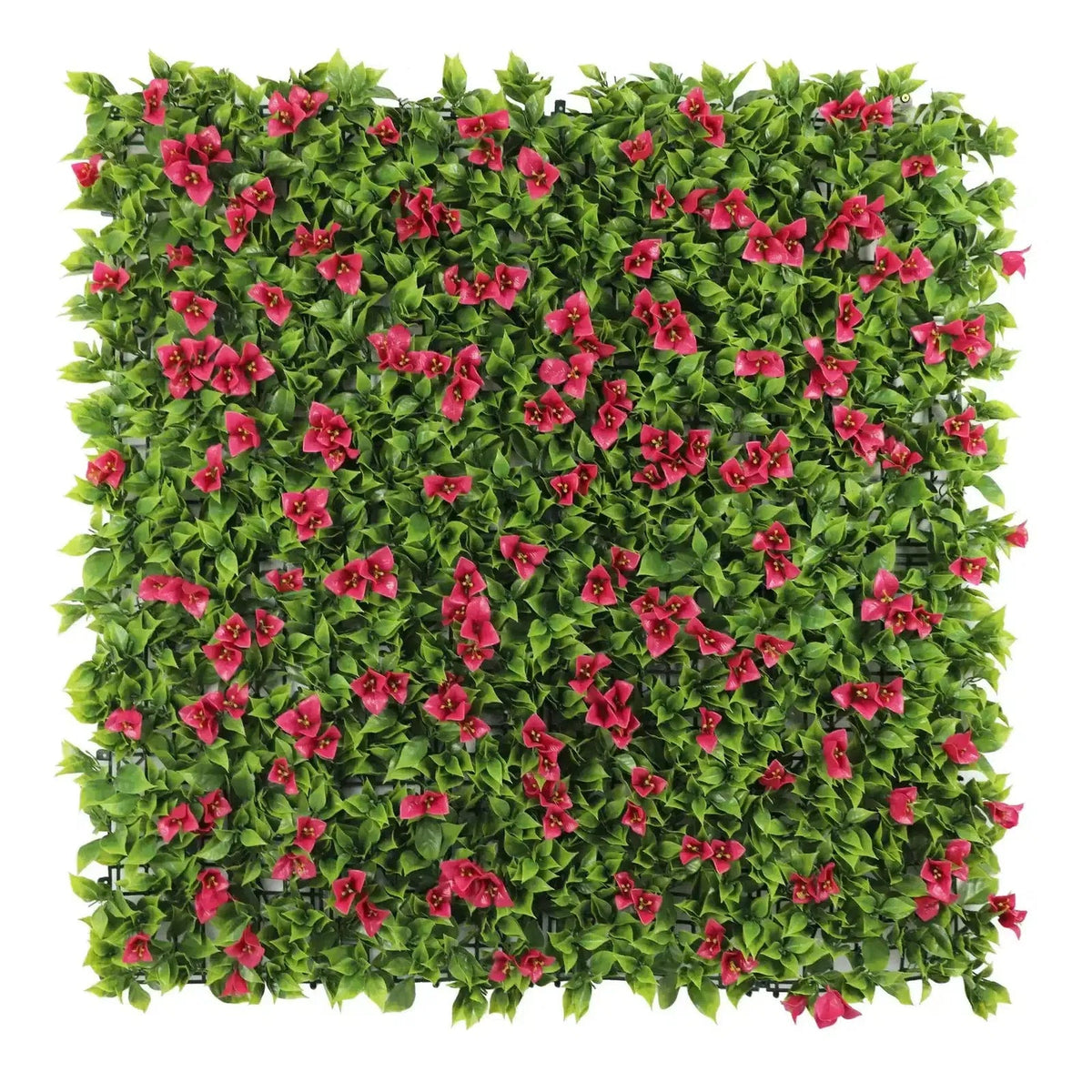Artificial Flowering Pink Green Wall 40" x 40" 11SQ FT Commercial Grade UV Resistant 