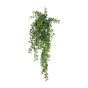 Artificial Hanging Pearls Garland Bushes – Dark Green UV Resistant & Fire Rated | 7.8in x 31in (20cm x 79cm Each) 