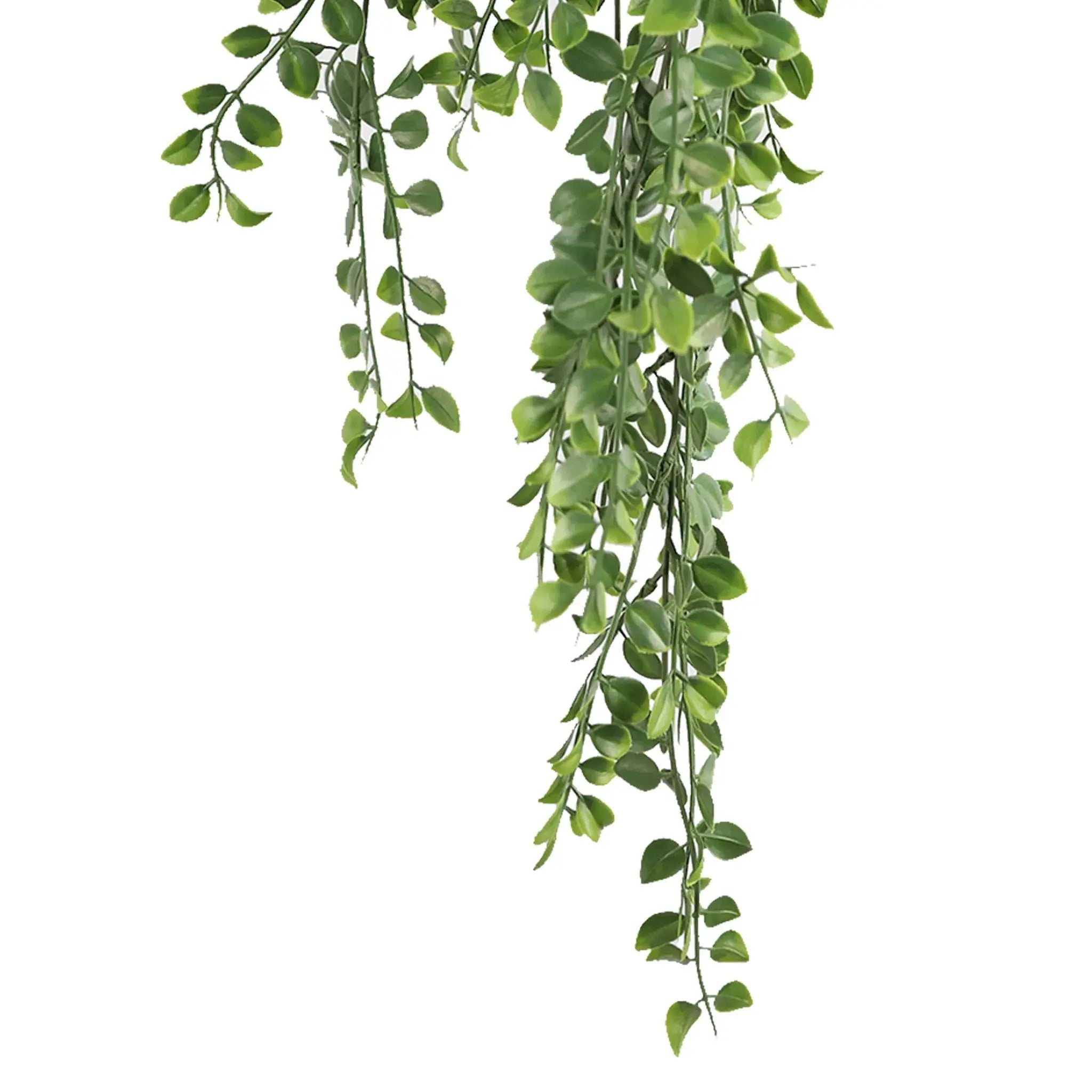 Artificial Hanging Pearls Garland Bushes – Dark Green UV Resistant & Fire Rated | 7.8in x 31in (20cm x 79cm Each) 