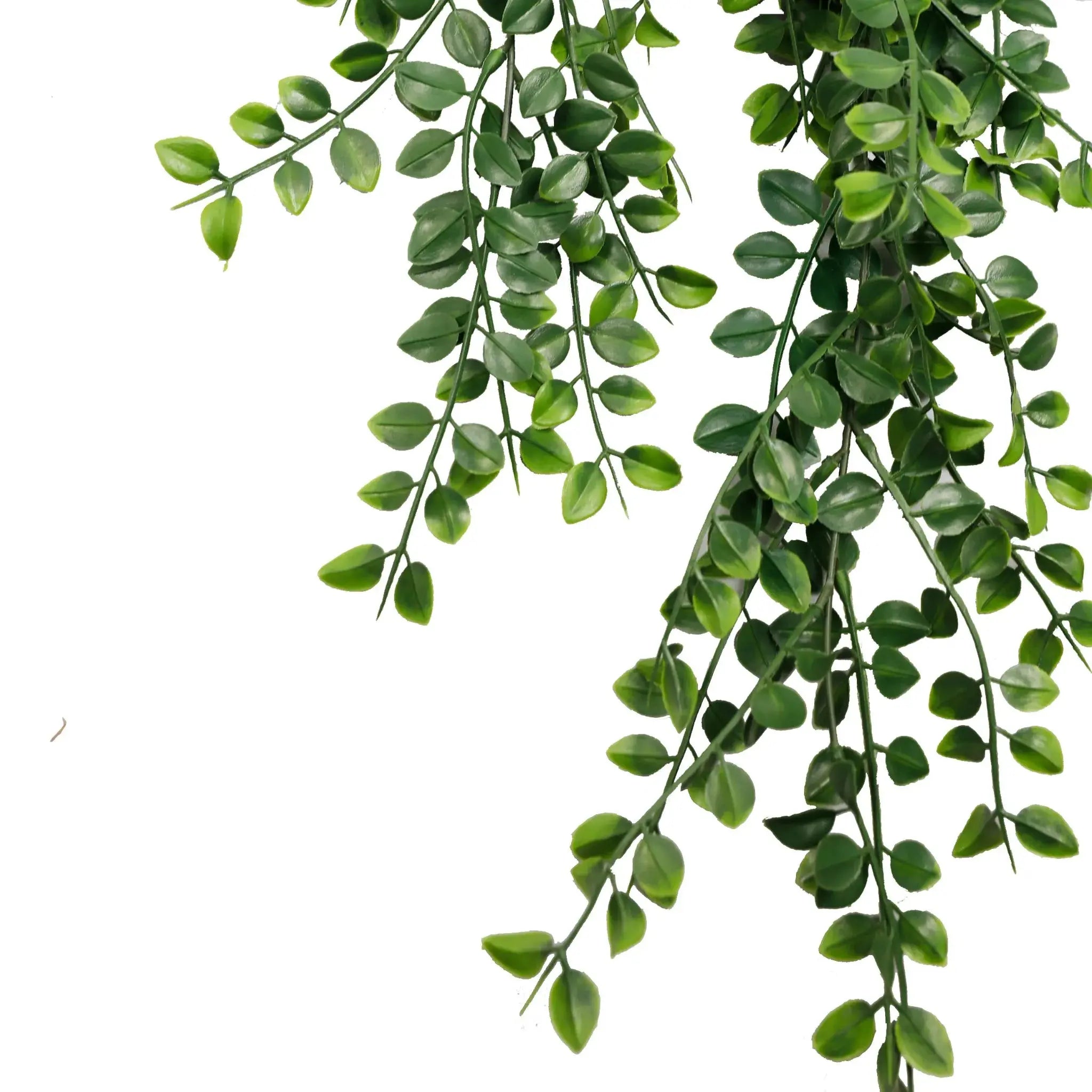 Artificial Hanging Pearls Garland Bushes – Dark Green UV Resistant & Fire Rated | 7.8in x 31in (20cm x 79cm Each) 