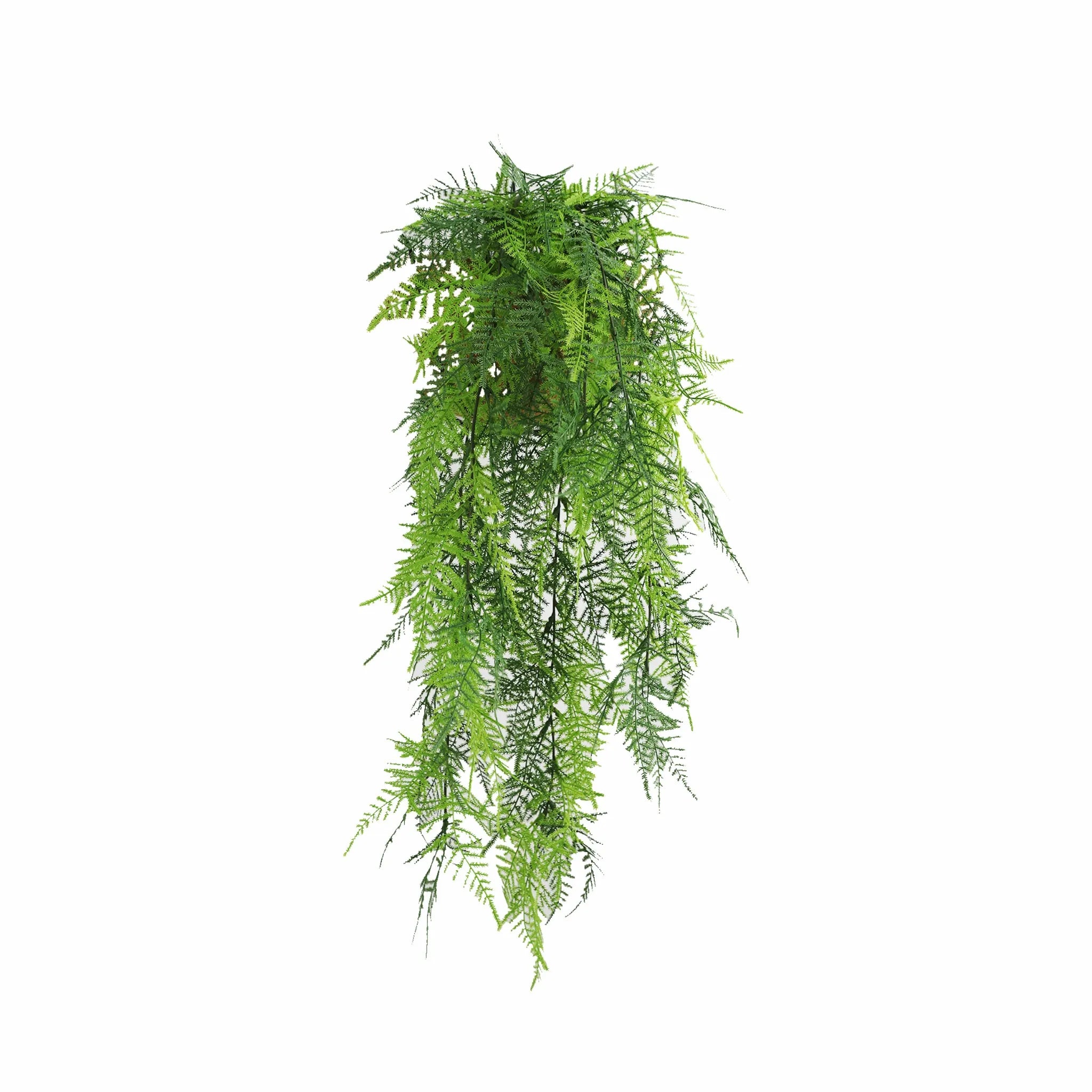 Artificial Hanging Lace Fern Garland Bushes – Vivid Green UV Resistant & Fire Rated | 5.9in x 30in (15cm x 76cm Each)