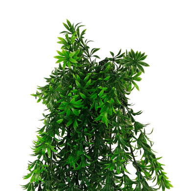 Artificial Hanging Willow Leaf Garland Bushes UV Resistant & Fire Rated | 7.1in x 30in (18cm x 76cm Each) 