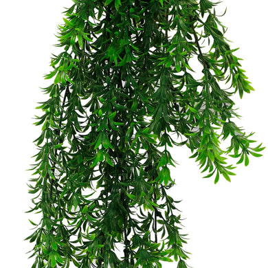 Artificial Hanging Willow Leaf Garland Bushes UV Resistant & Fire Rated | 7.1in x 30in (18cm x 76cm Each) 