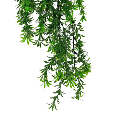 Artificial Hanging Willow Leaf Garland Bushes UV Resistant & Fire Rated | 7.1in x 30in (18cm x 76cm Each) 