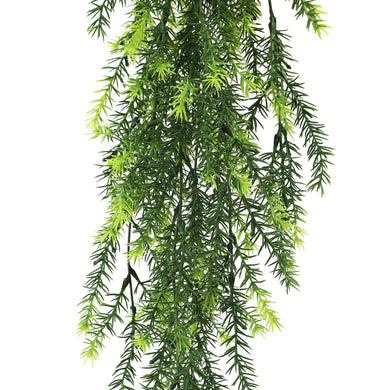Artificial Hanging Cedar Vine Garland Bushes UV Resistant & Fire Rated | 7.8in x 30in (20cm x 76cm Each) 