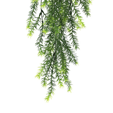 Artificial Hanging Cedar Vine Garland Bushes UV Resistant & Fire Rated | 7.8in x 30in (20cm x 76cm Each) 