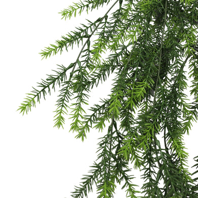 Artificial Hanging Cedar Vine Garland Bushes UV Resistant & Fire Rated | 7.8in x 30in (20cm x 76cm Each) 