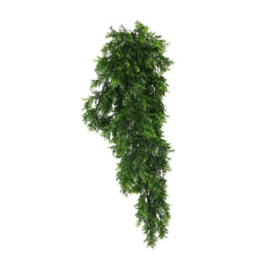 Artificial Mossy Hanging Cedar Vine Garland – UV Resistant & Fire Rated (8.6in x 30in | 22cm x 76cm) 