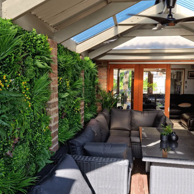 Luxury Country Fern Artificial Vertical Garden 40" x 40" 11SQ FT Commercial Grade UV Resistant 