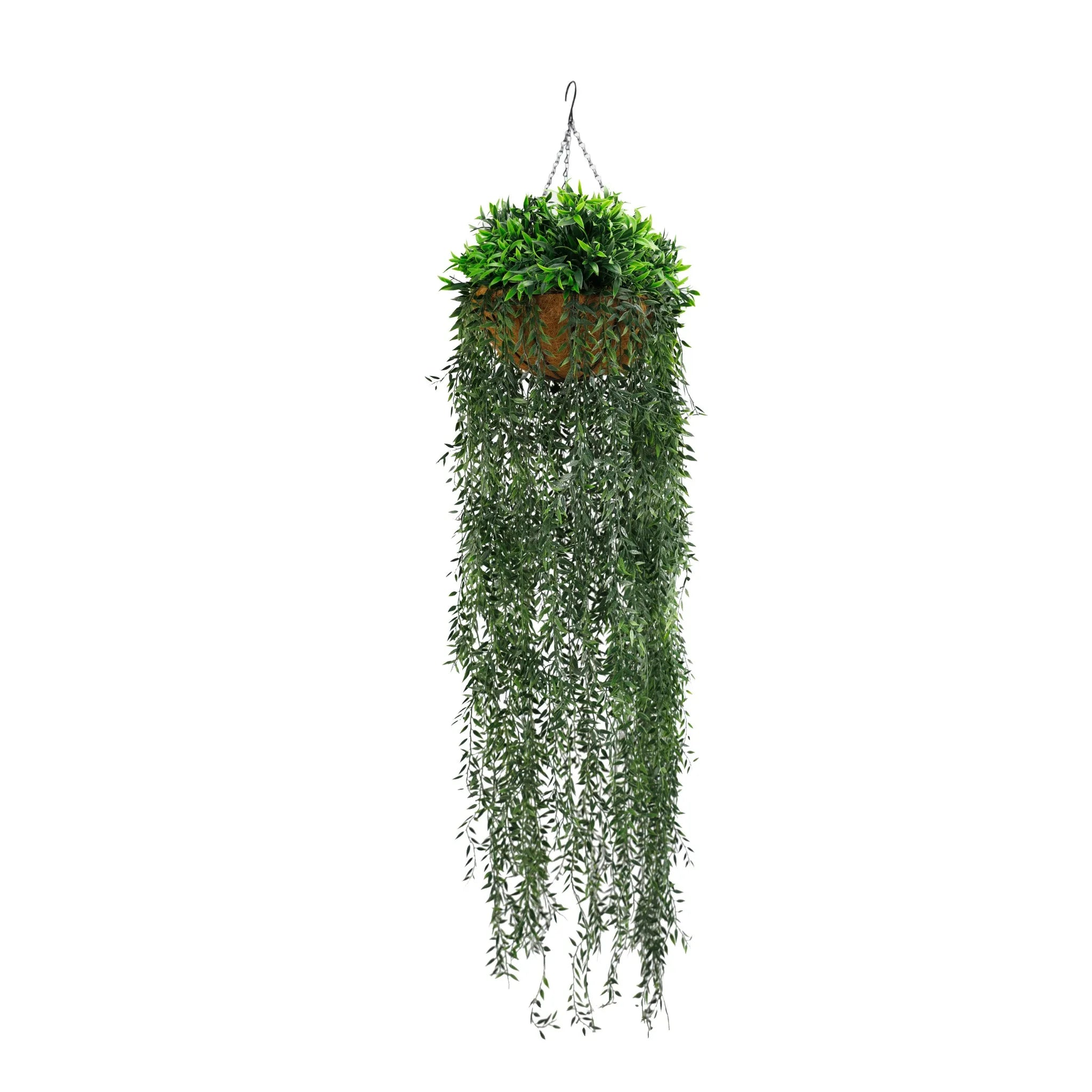 Artificial Hanging Fern Basket UV Resistant (13.8in x 55.1in /35cm x 140cm )