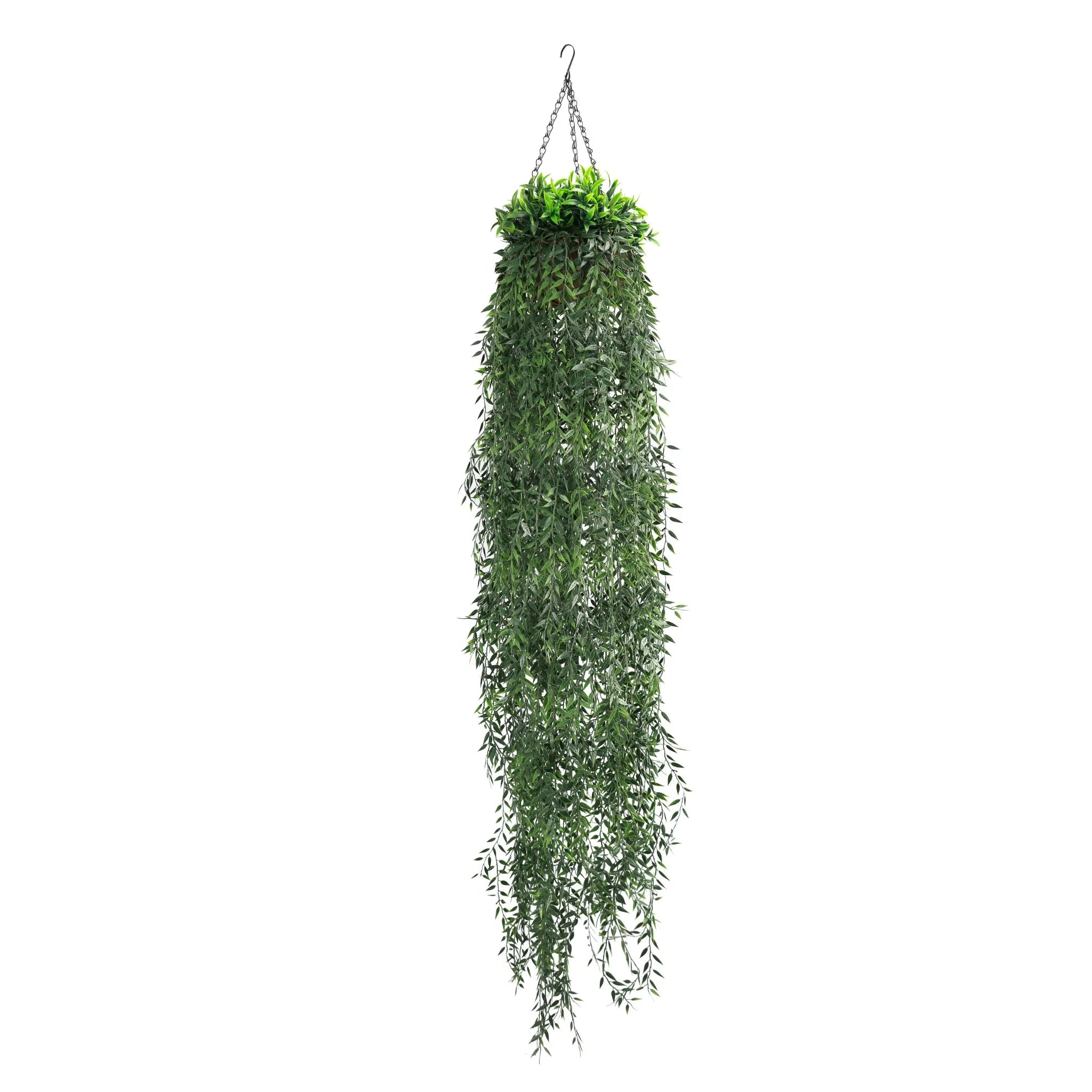 Artificial Hanging Fern Basket – UV Resistant (10.2in x 53.1in | 26cm x 135cm)