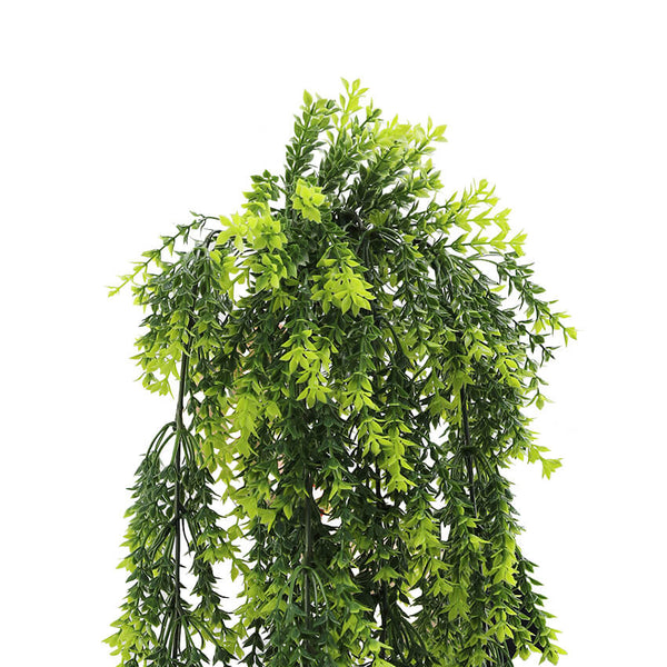 Artificial Hanging Vivid Green Dense Fern Plant 30" UV Resistant 