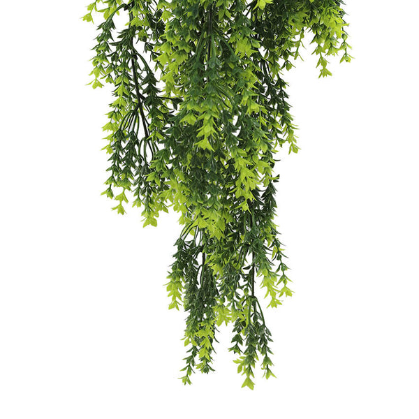 Artificial Hanging Vivid Green Dense Fern Plant 30" UV Resistant 