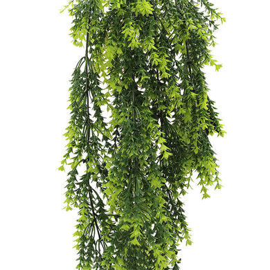 Artificial Hanging Vivid Green Dense Fern Plant 30" UV Resistant 