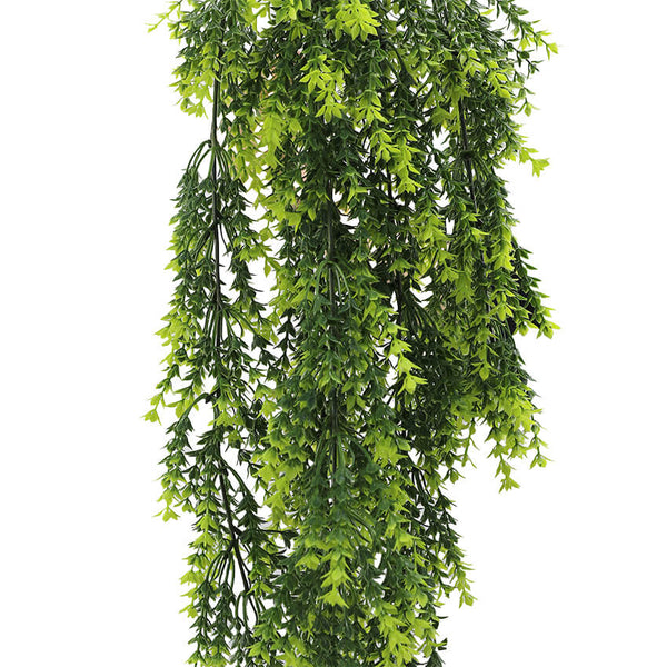 Artificial Hanging Vivid Green Dense Fern Plant 30" UV Resistant 