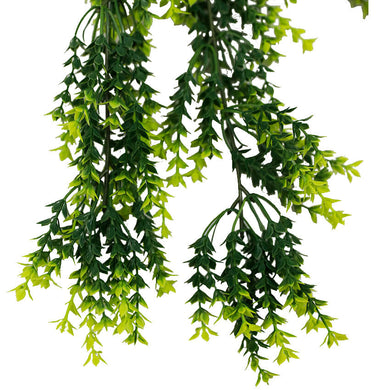 Artificial Hanging Vivid Green Dense Fern Plant 30" UV Resistant 