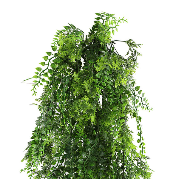 Artificial Hanging Dense Fern Plant Tropical Green 30" UV Resistant 