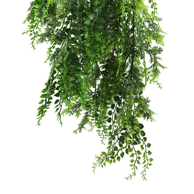 Artificial Hanging Dense Fern Plant Tropical Green 30" UV Resistant 