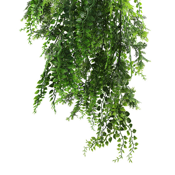 Artificial Hanging Dense Fern Plant Tropical Green 30" UV Resistant 