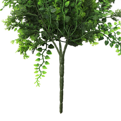 Artificial Hanging Dense Fern Plant Tropical Green 30" UV Resistant 