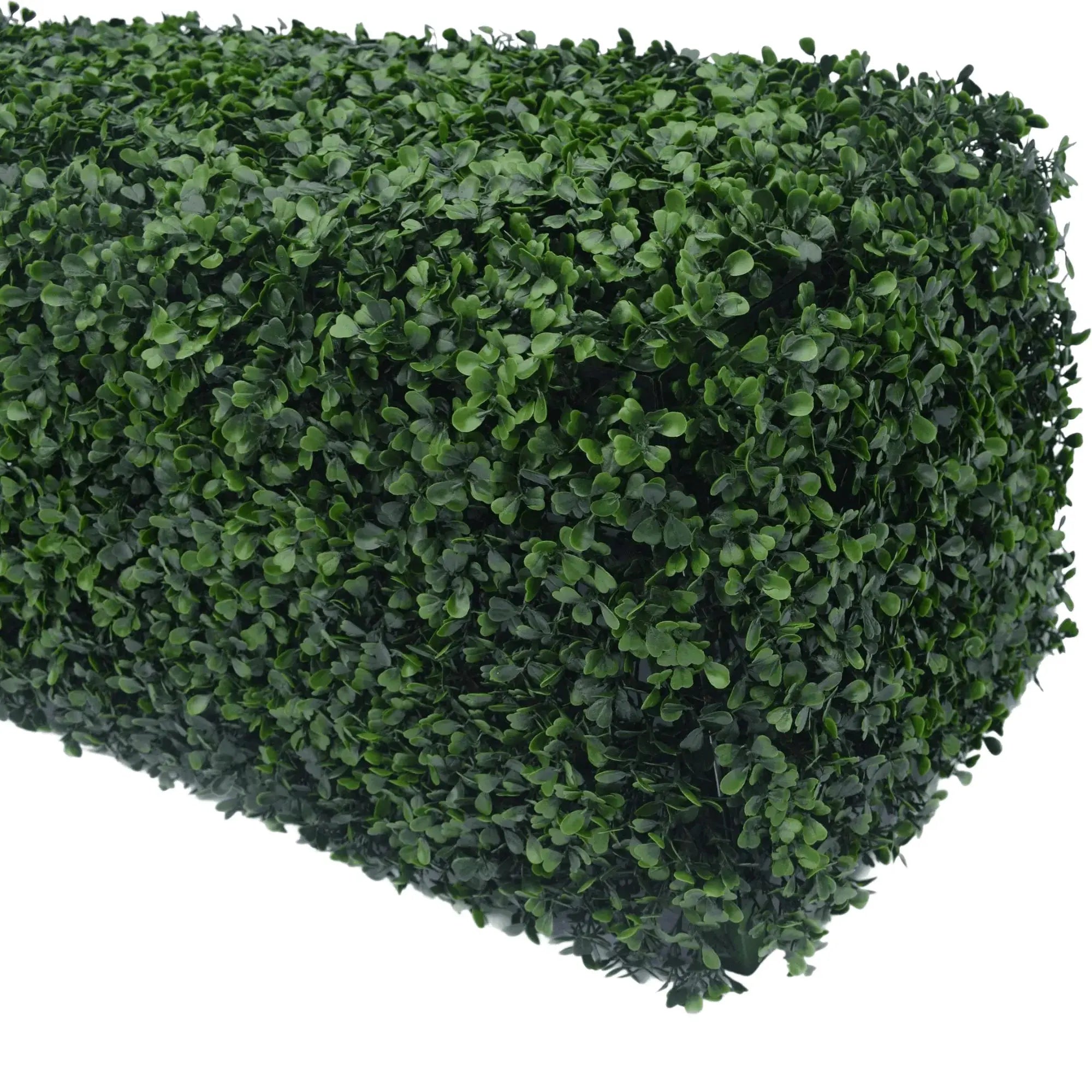 Dark Artificial Boxwood Hedge 40"L x 10"H Commercial Grade UV Resistant 