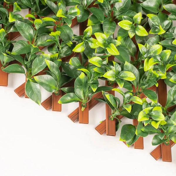Expandable Faux Jasmine Trellis Privacy Fence (Variable Size) UV Resistant 72" x 36" 