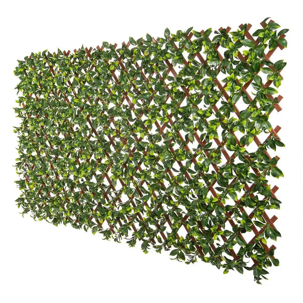 Expandable Faux Jasmine Trellis Privacy Fence (Variable Size) UV Resistant 72" x 36" 