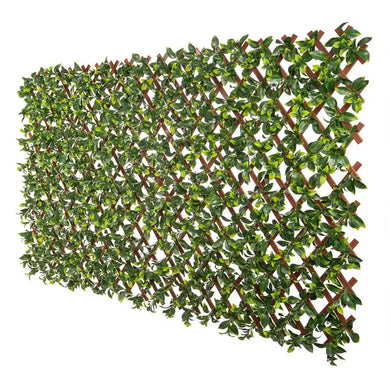 Expandable Faux Jasmine Trellis Privacy Fence (Variable Size) UV Resistant 72" x 36" 